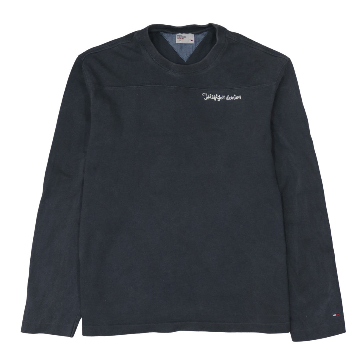 Mens UK Size XL Tommy Hilfiger Black Pullover Sweatshirt