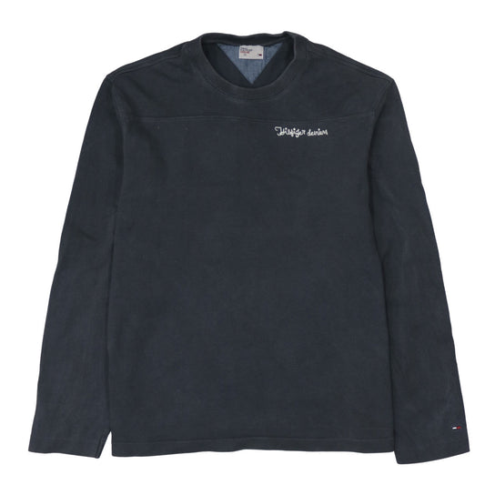 Mens UK Size XL Tommy Hilfiger Black Pullover Sweatshirt
