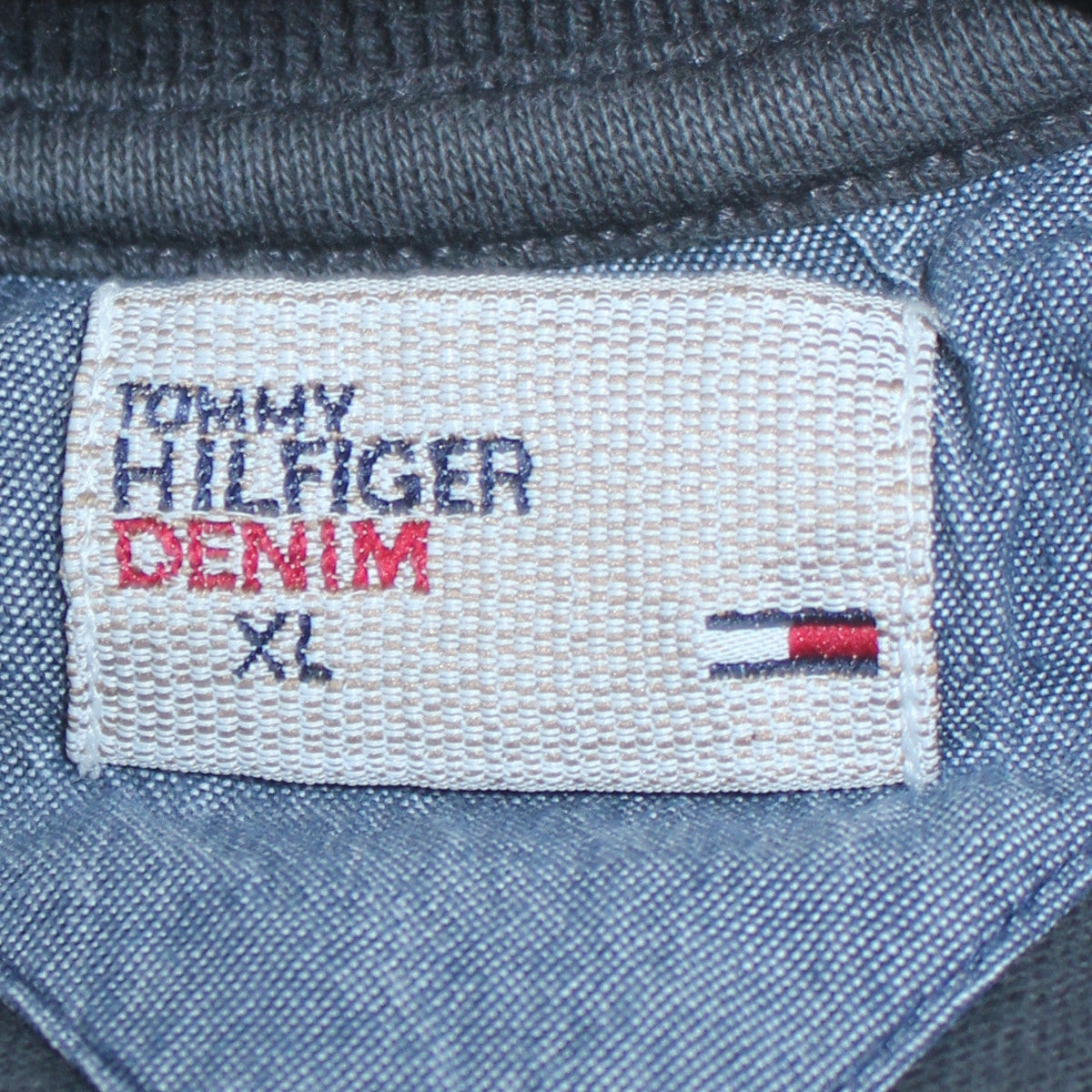 Mens UK Size XL Tommy Hilfiger Black Pullover Sweatshirt
