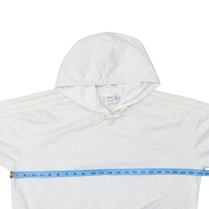 Womens UK Size 12 adidas Ivory Pullover Hoodie