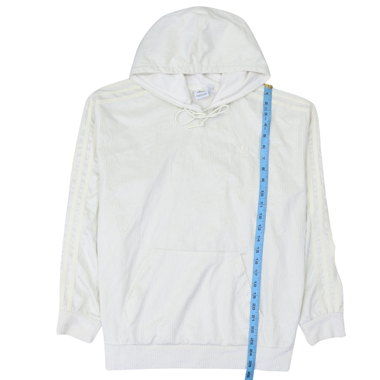 Womens UK Size 12 adidas Ivory Pullover Hoodie