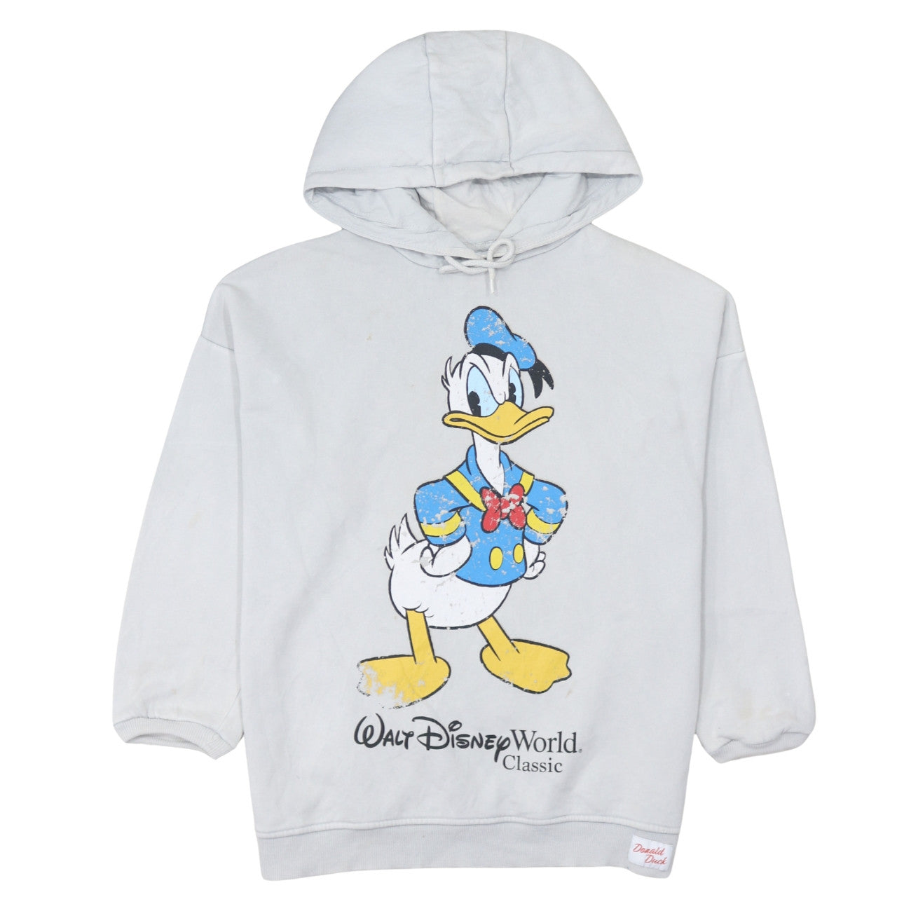 Womens UK Size S Disney Grey Pullover Hoodie