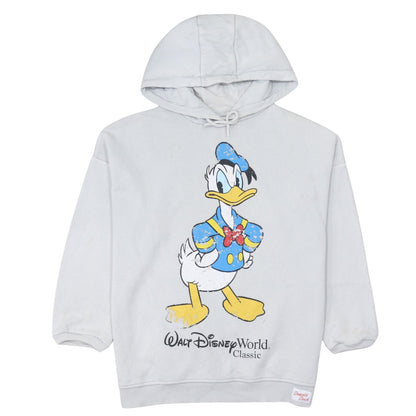 Womens UK Size S Disney Grey Pullover Hoodie