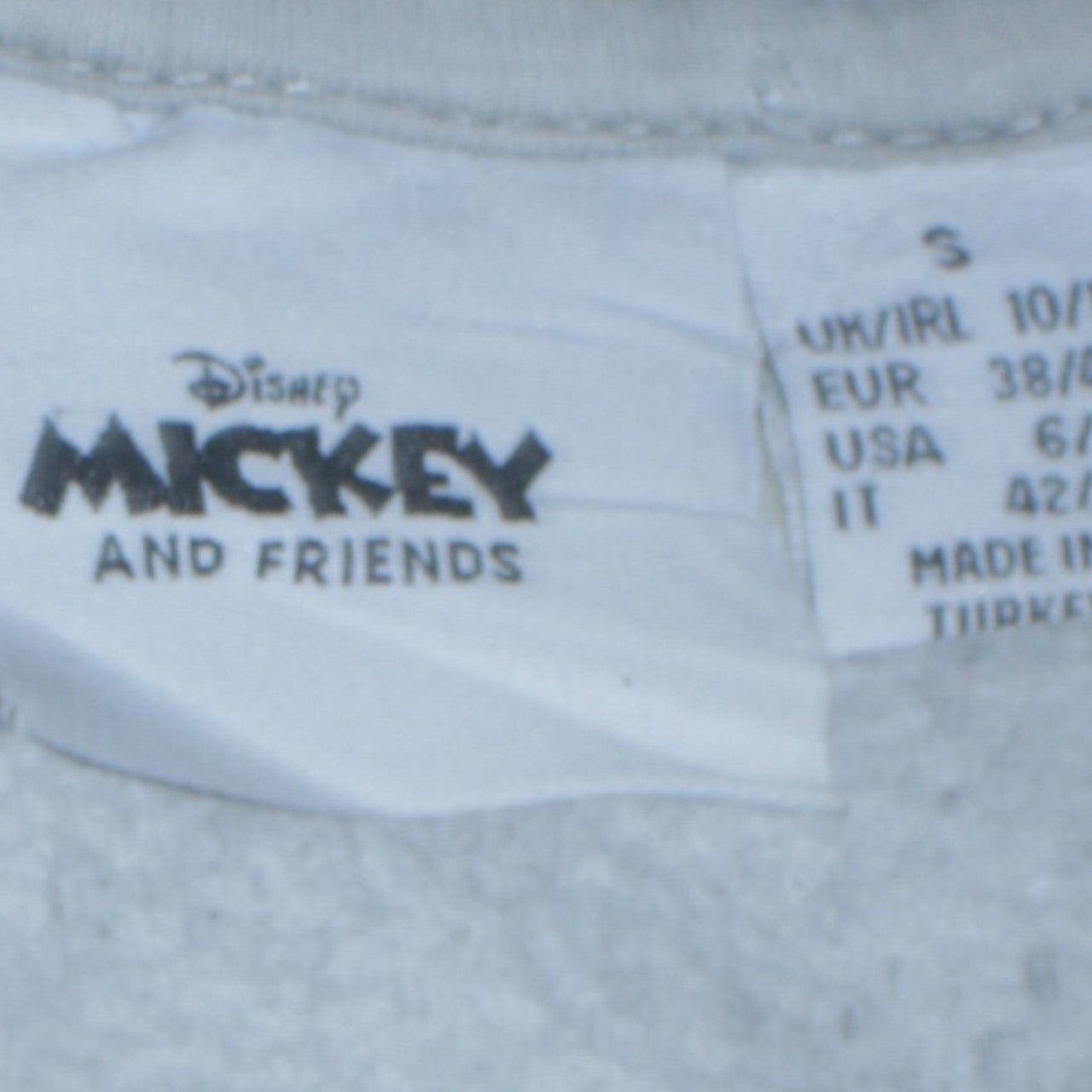 Womens UK Size S Disney Grey Pullover Hoodie