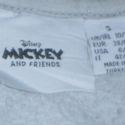 Womens UK Size S Disney Grey Pullover Hoodie