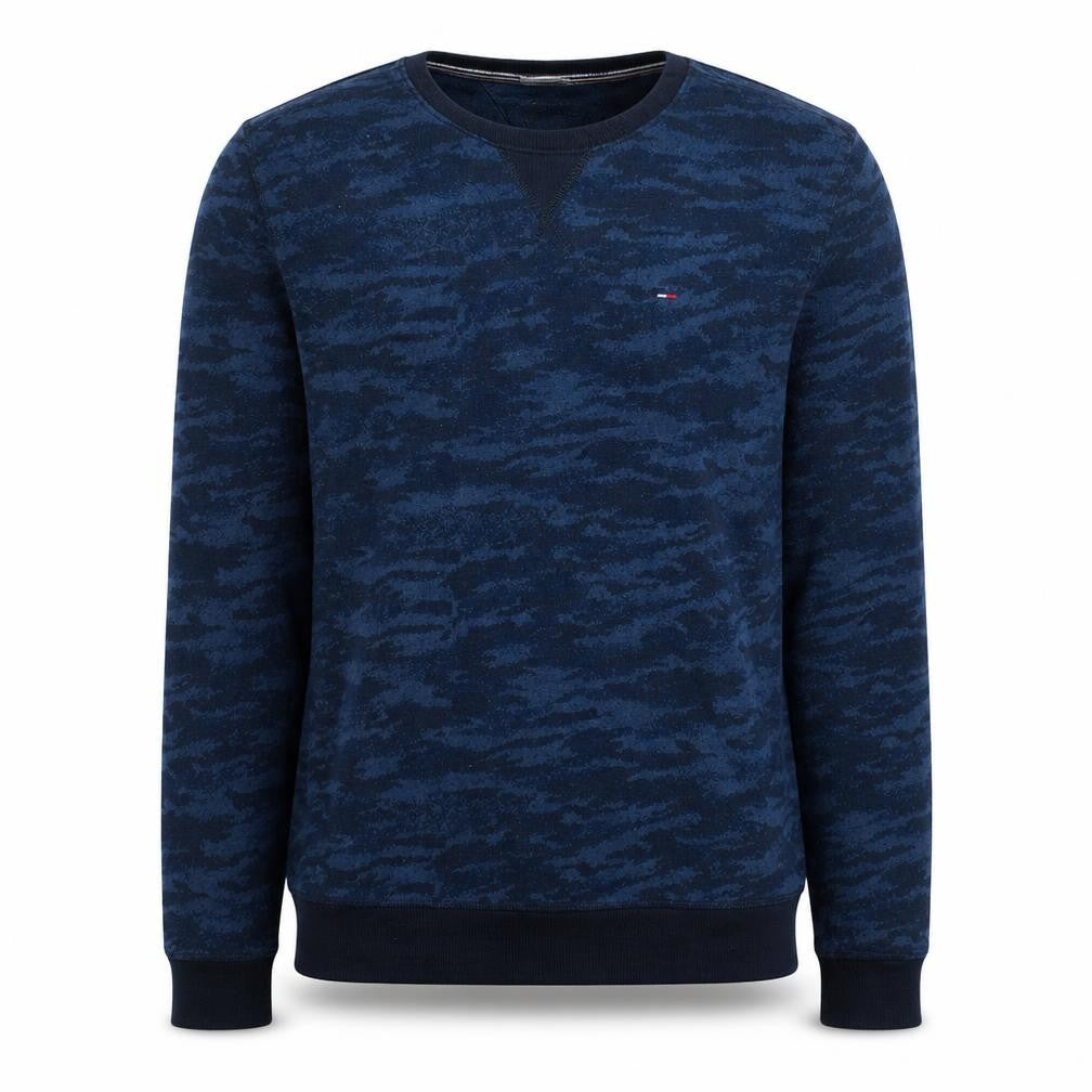Mens UK Size M Hilfiger Denim Blue Pullover Sweatshirt