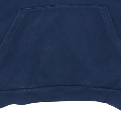 Adidas Boys Navy Blue Pullover Hoodie 11-12 Years Logo Cotton Blend Sweatshirt