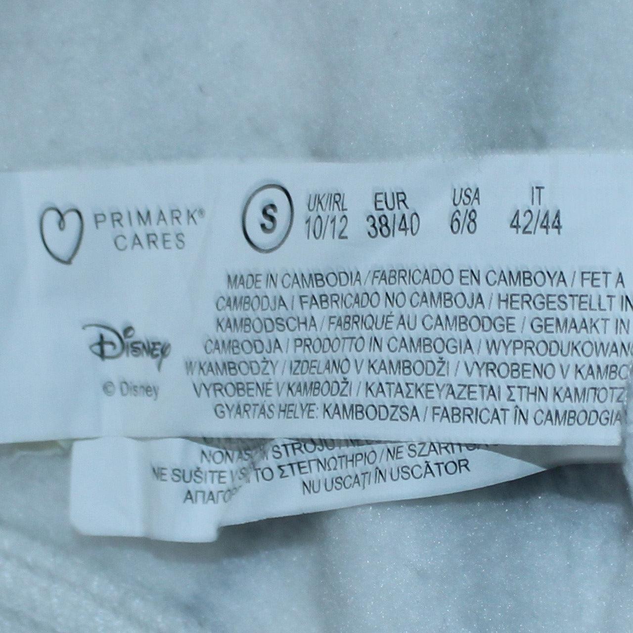 Womens UK Size 10/12 Disney White Pullover Sweatshirt
