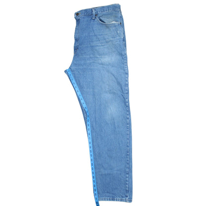 Mens UK Size XL Wrangler Regular Fit Straight Blue Jeans