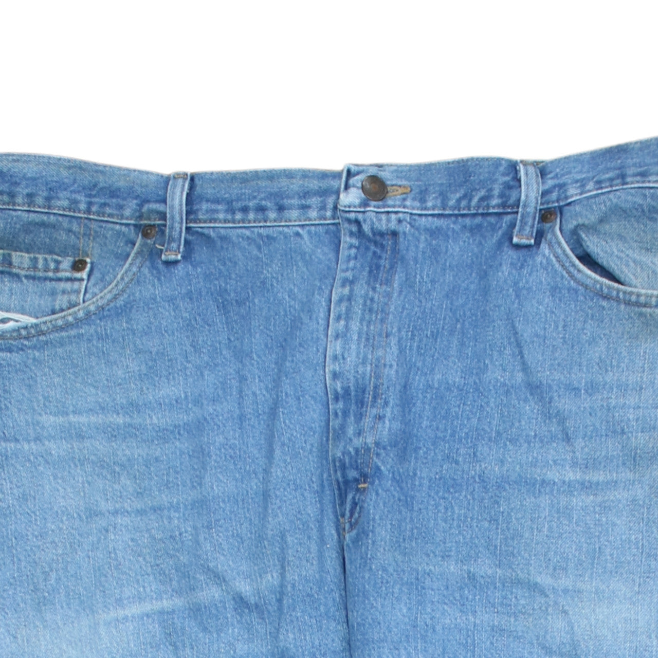 Mens UK Size XL Wrangler Regular Fit Straight Blue Jeans