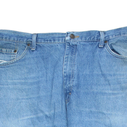 Mens UK Size XL Wrangler Regular Fit Straight Blue Jeans