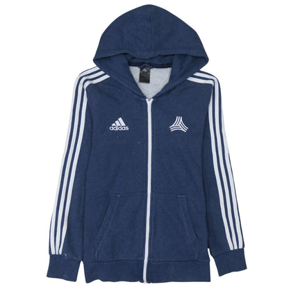 Mens UK Size S adidas Blue Full Zip Hoodie