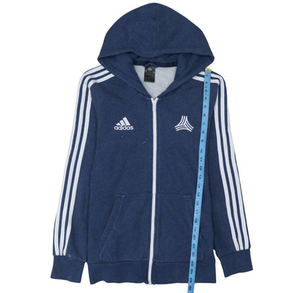 Mens UK Size S adidas Blue Full Zip Hoodie