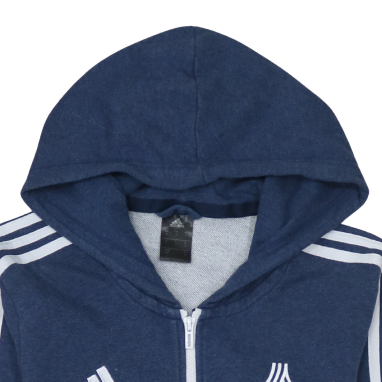 Mens UK Size S adidas Blue Full Zip Hoodie