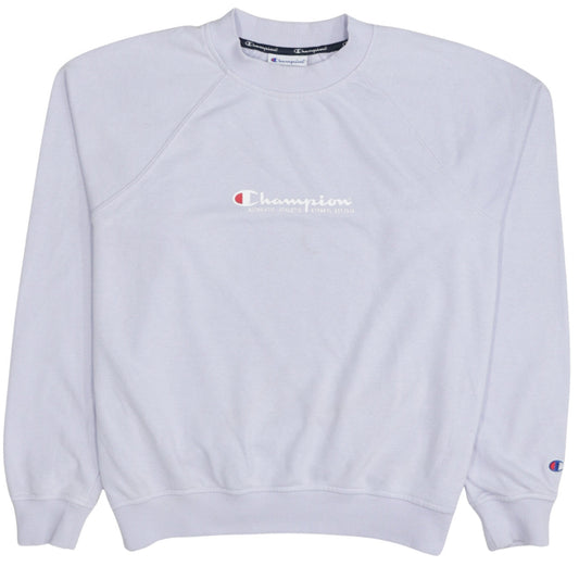 Womens UK Size S Champion White Pullover Sweatshirt