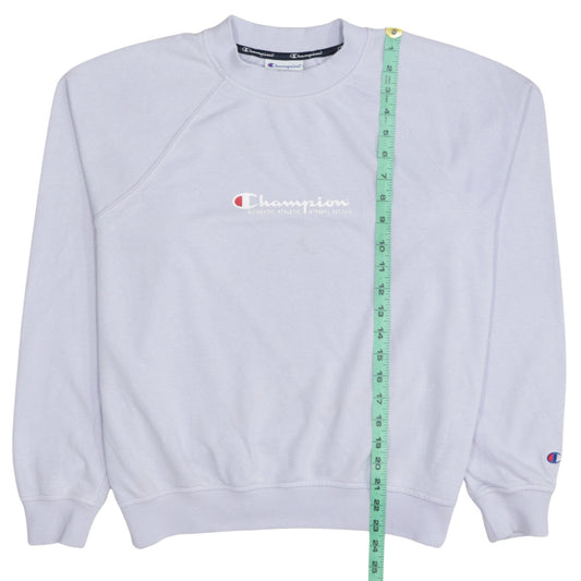 Womens UK Size S Champion White Pullover Sweatshirt