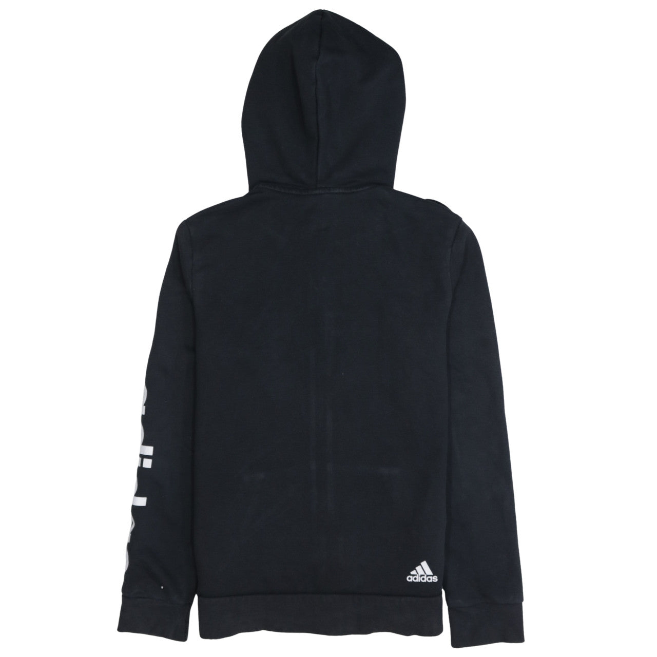 Womens UK Size M adidas Black Full Zip Hoodie