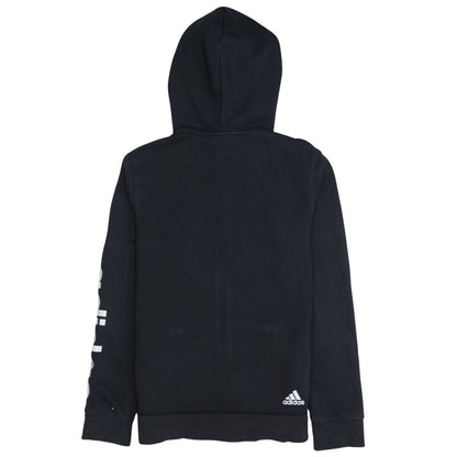 Womens UK Size M adidas Black Full Zip Hoodie