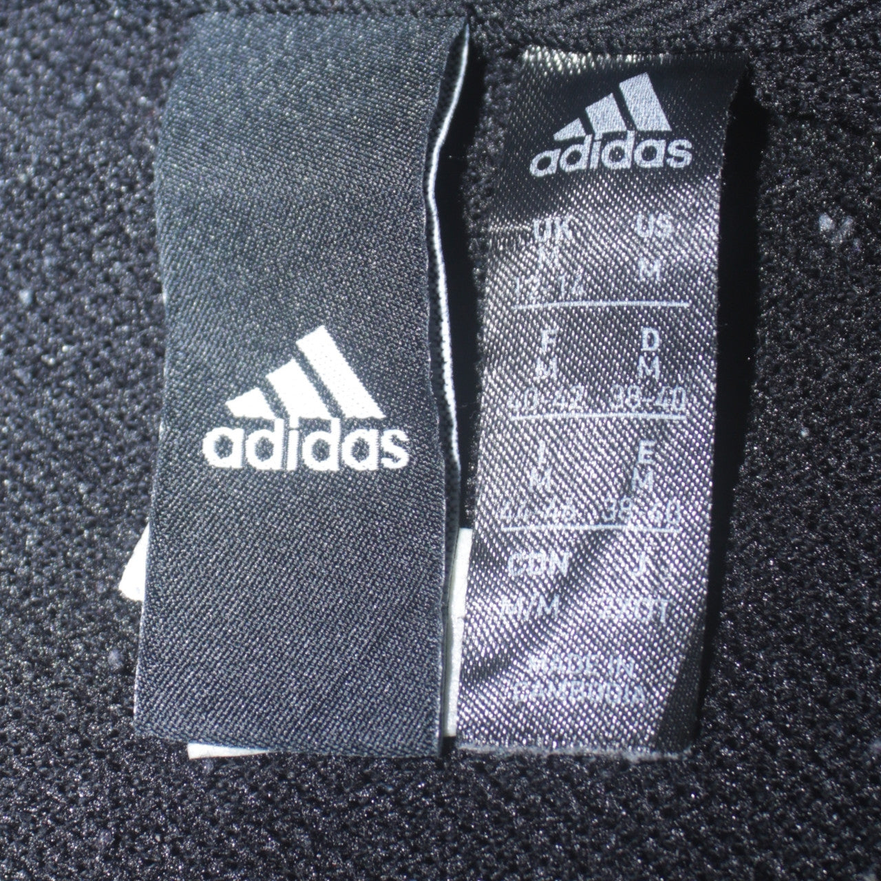 Womens UK Size M adidas Black Full Zip Hoodie