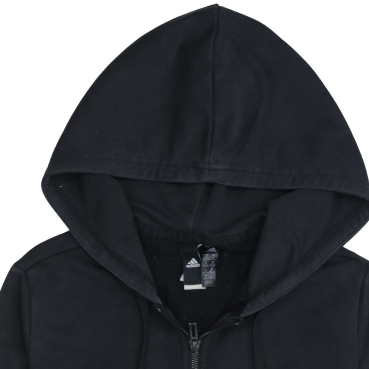 Womens UK Size M adidas Black Full Zip Hoodie