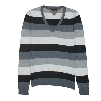 Mens UK Size L Tommy Hilfiger Multicoloured Pullover Jumper