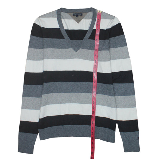 Mens UK Size L Tommy Hilfiger Multicoloured Pullover Jumper