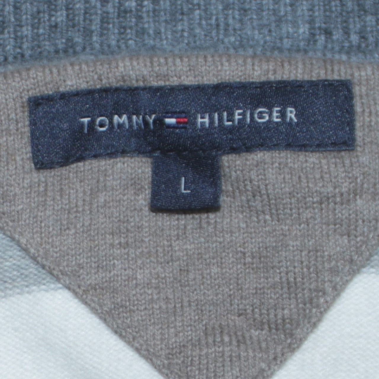 Mens UK Size L Tommy Hilfiger Multicoloured Pullover Jumper