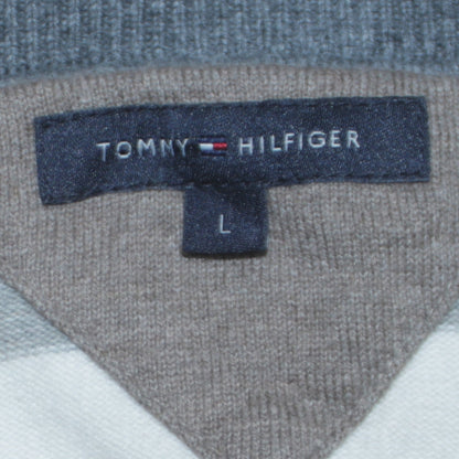 Mens UK Size L Tommy Hilfiger Multicoloured Pullover Jumper