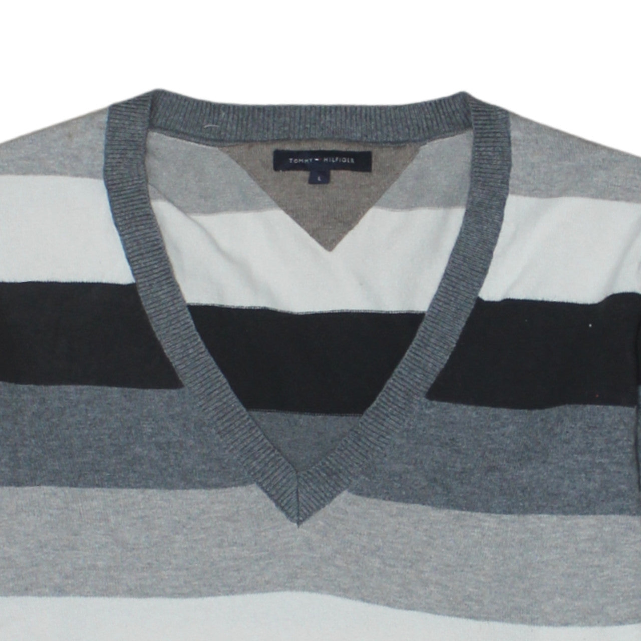 Mens UK Size L Tommy Hilfiger Multicoloured Pullover Jumper