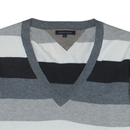 Mens UK Size L Tommy Hilfiger Multicoloured Pullover Jumper