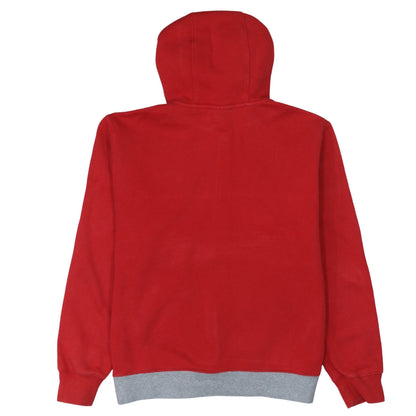 Mens UK Size M Nike Red 1/2 Zip Hoodie