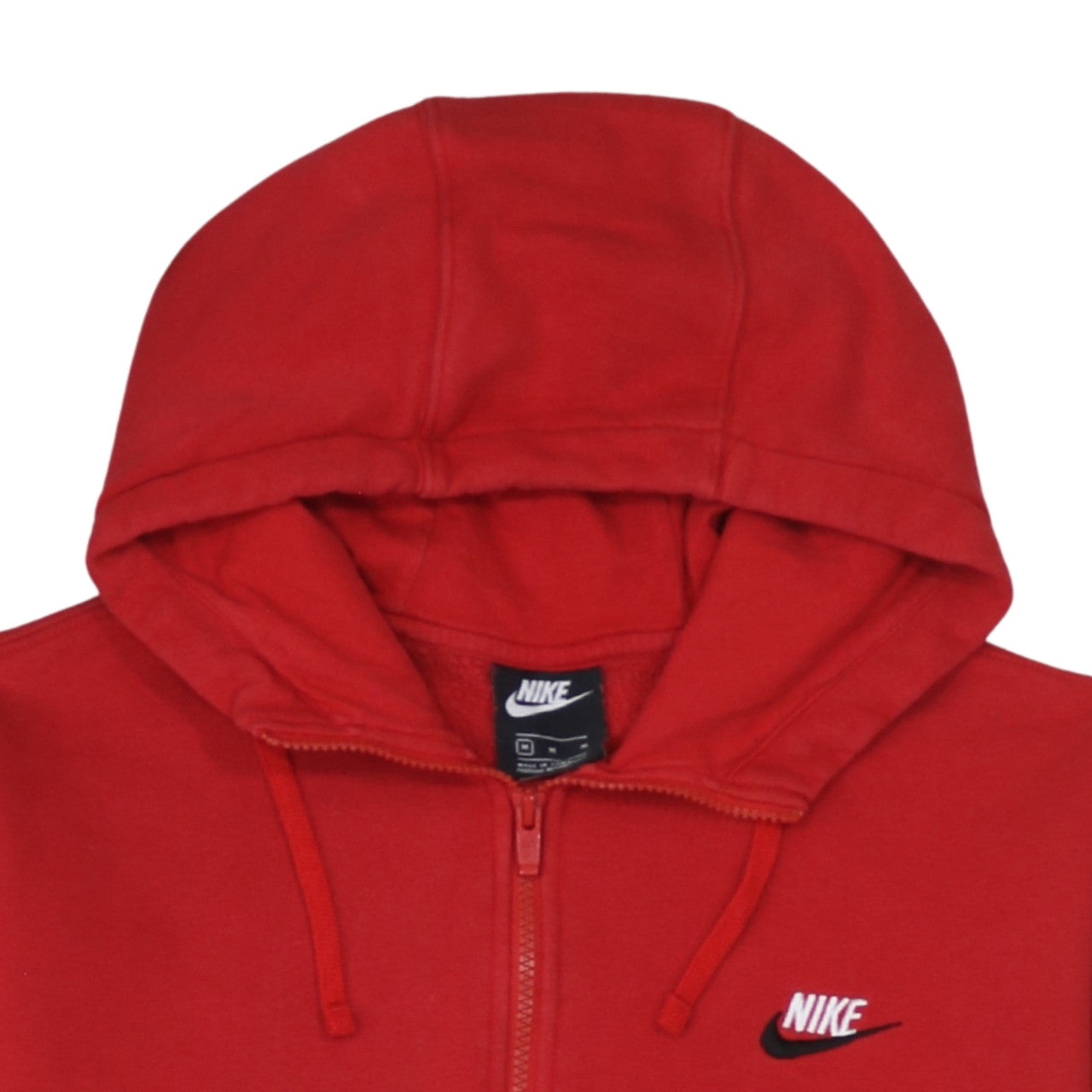 Mens UK Size M Nike Red 1/2 Zip Hoodie