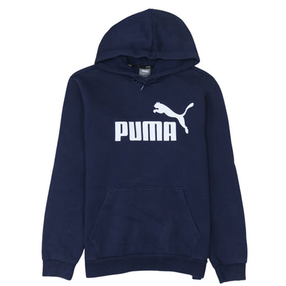 Mens UK Size M PUMA Blue Pullover Hoodie