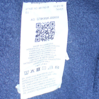 Mens UK Size M PUMA Blue Pullover Hoodie