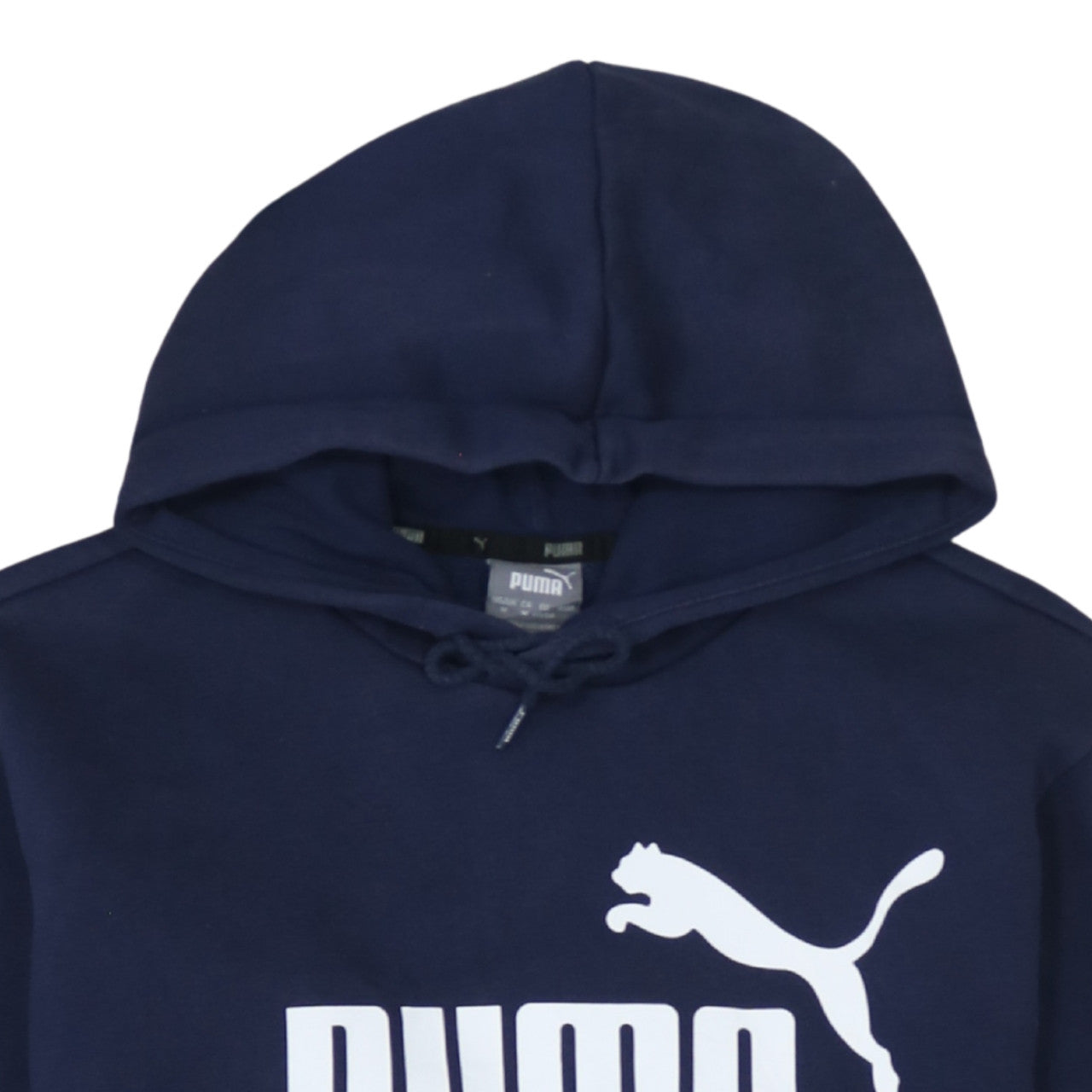 Mens UK Size M PUMA Blue Pullover Hoodie