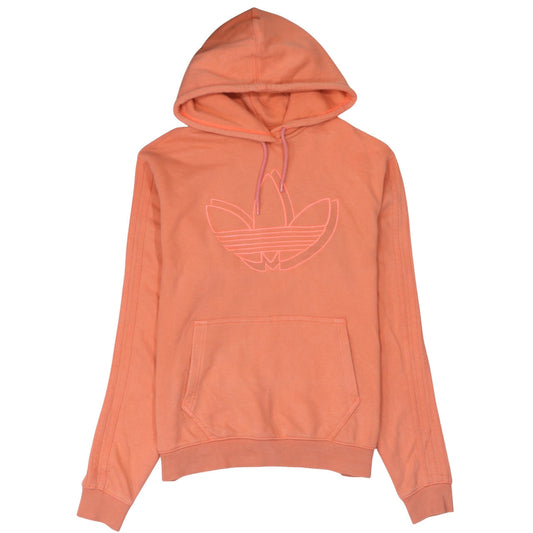 Womens UK Size S adidas Orange Pullover Hoodie