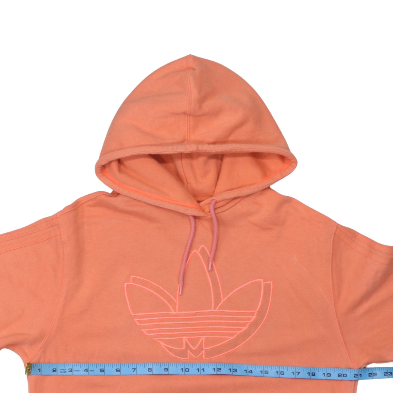 Womens UK Size S adidas Orange Pullover Hoodie