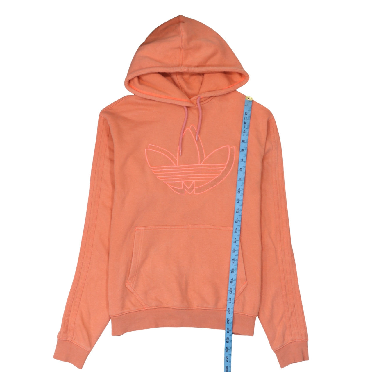 Womens UK Size S adidas Orange Pullover Hoodie