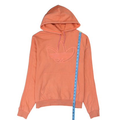 Womens UK Size S adidas Orange Pullover Hoodie