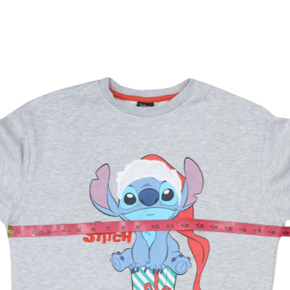 Disney Girls Grey Stitch Christmas Pullover Sweatshirt 11-12 Years