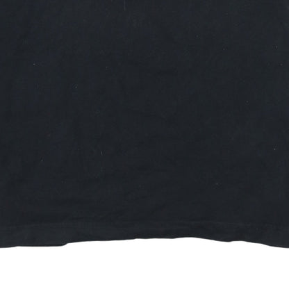 Puma Men's Black Long Sleeve Colourblock Cotton Top L