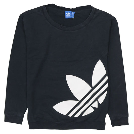 Womens UK Size XS adidas Black Pullover Sweatshirt