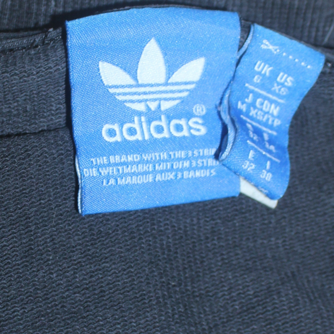 Womens UK Size XS adidas Black Pullover Sweatshirt