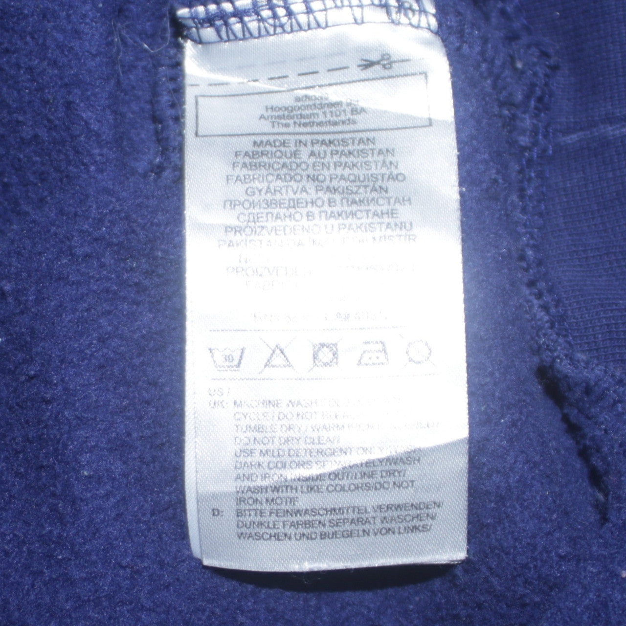 Mens UK Size XS adidas Blue Pullover Hoodie