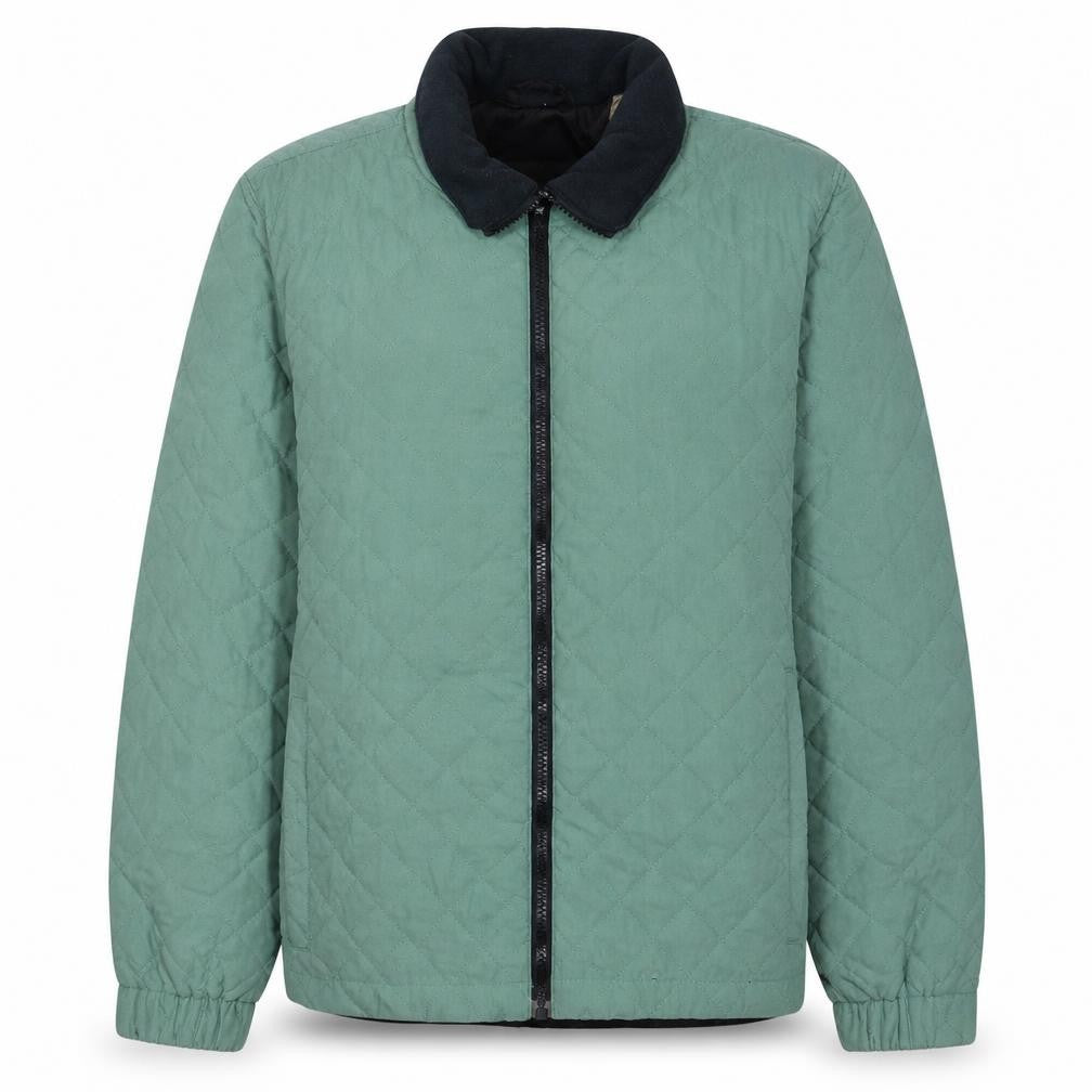 Columbia Women's Green Quilted Full Zip Mid-Length Jacket XL