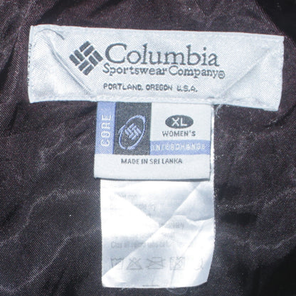Columbia Women's Green Quilted Full Zip Mid-Length Jacket XL