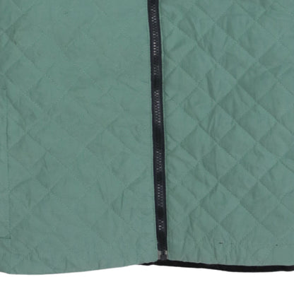 Columbia Women's Green Quilted Full Zip Mid-Length Jacket XL
