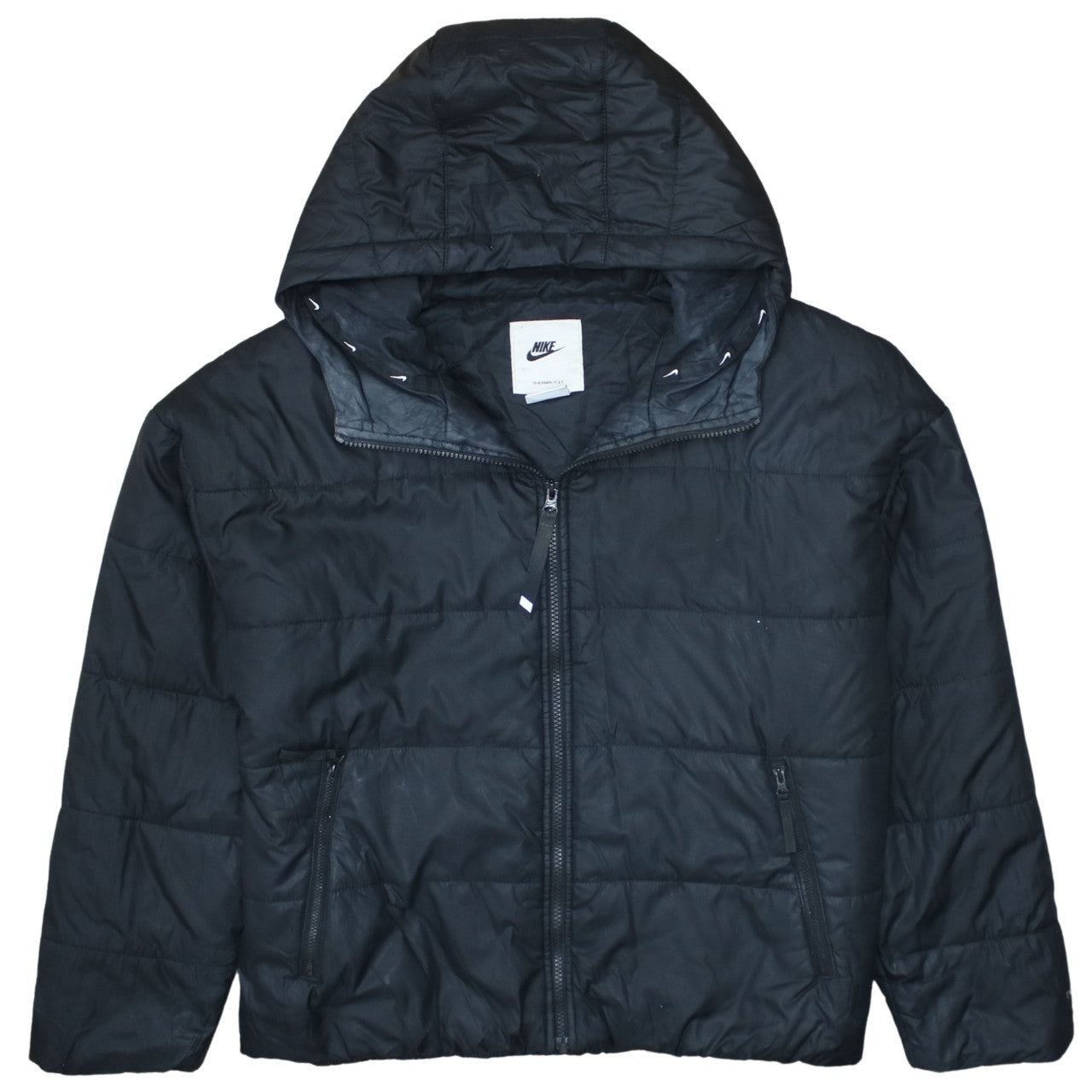Womens UK Size L Nike Black Puffer Jacket