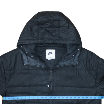 Womens UK Size L Nike Black Puffer Jacket