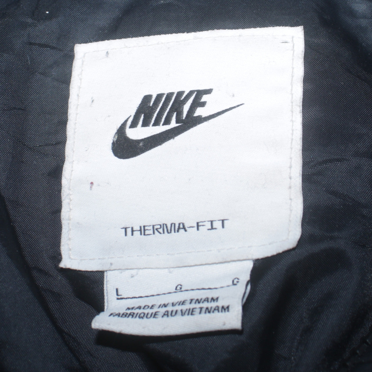Womens UK Size L Nike Black Puffer Jacket